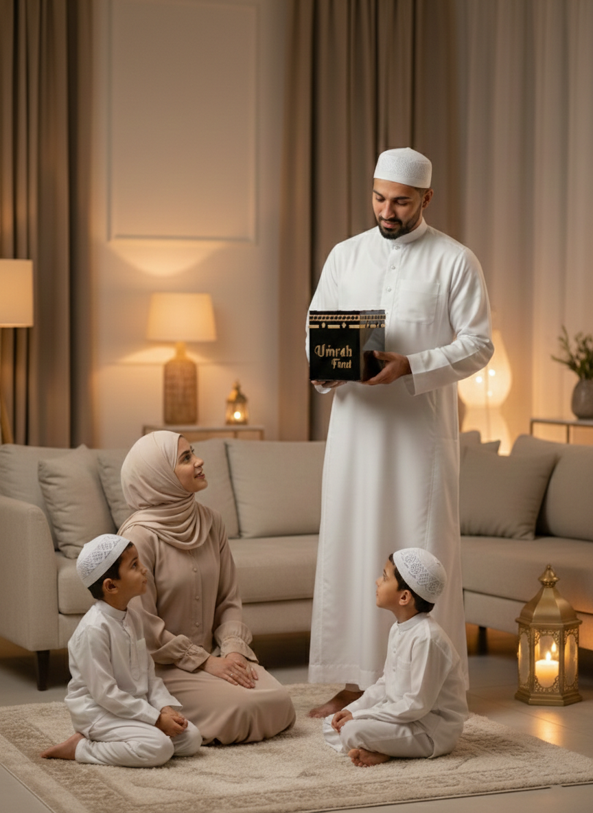 Kaaba Inspired Umrah Fund Saving Box – Premium Acrylic